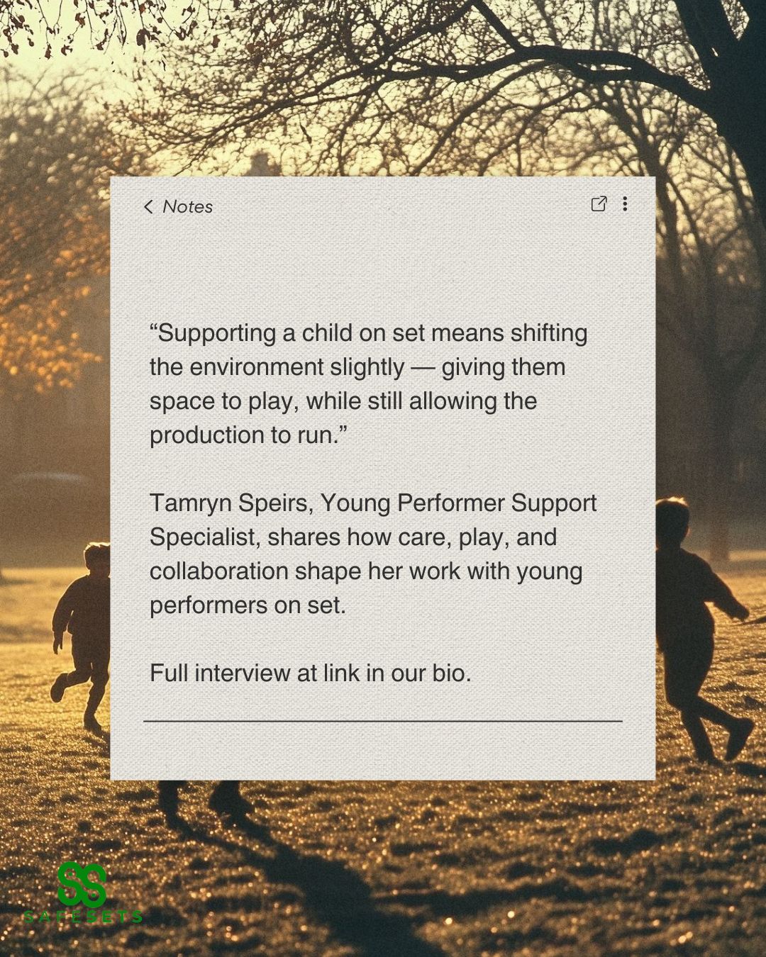 YPS - Young Performer Support Specialist